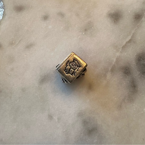 Pandora Sterling Silver Study Owl Text Book Charm - Picture 4 of 9